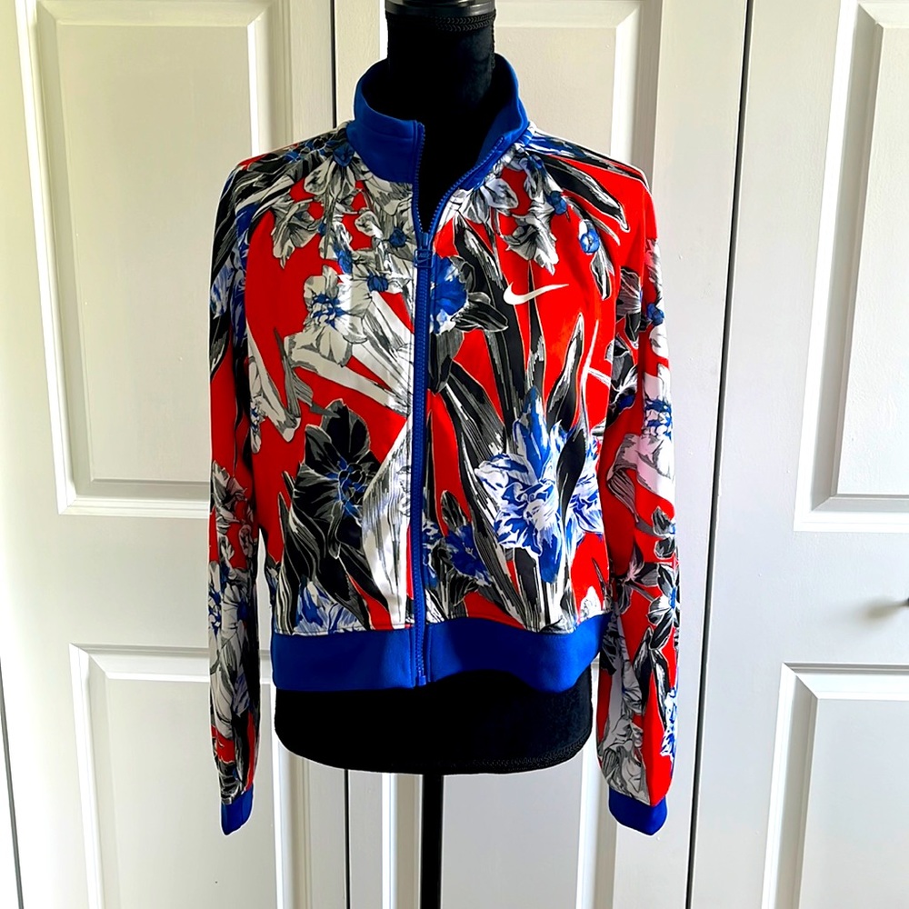 Nike Floral Print Track Jacket L